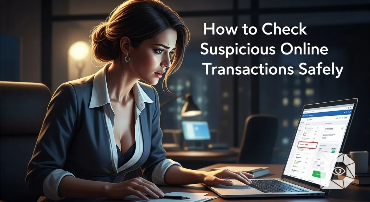 How to Check Suspicious Online Transactions Safely