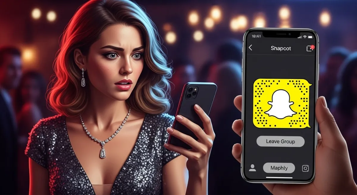 leave snapchat group without notification